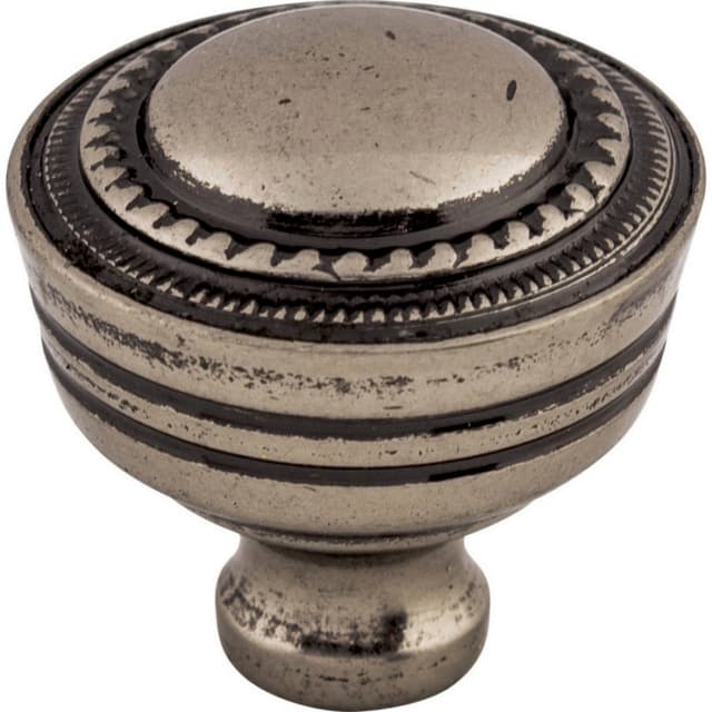 1-1/4" Tuscany Contessa Knob, Pewter Antique