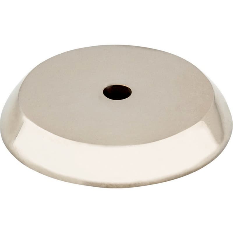 RND BCKPLT 1 1/4" POL NCKL, M2028
