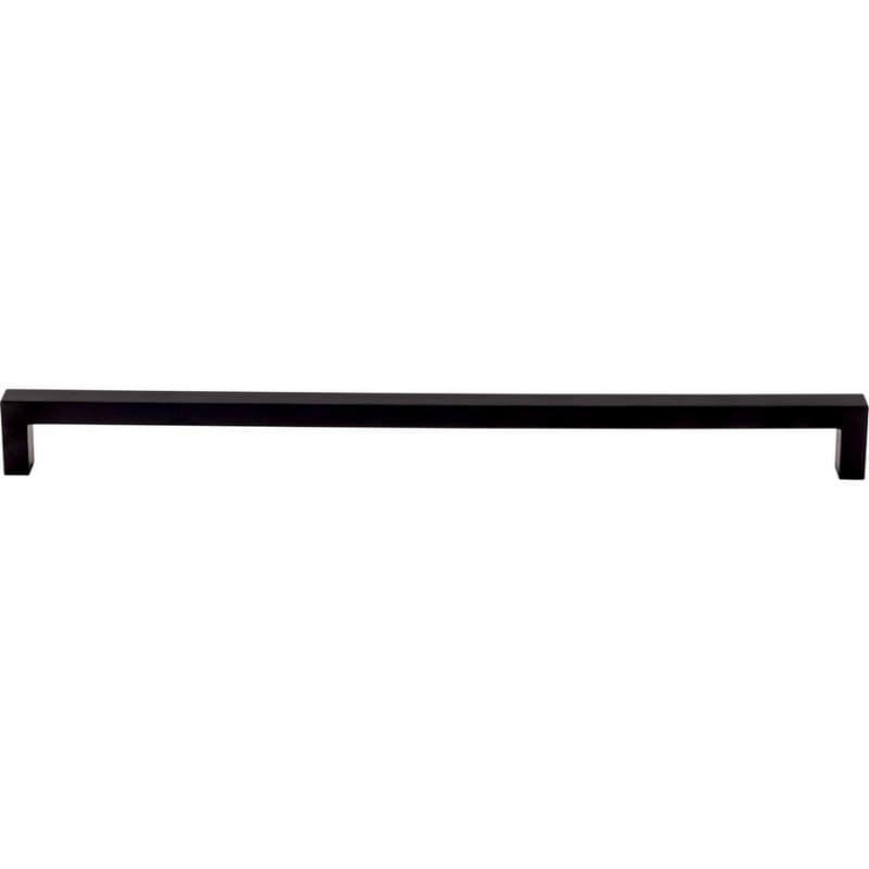 12-5/8" Nouveau Square Bar Pull, Flat Black