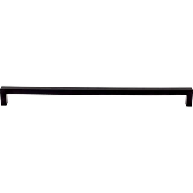 12-5/8" Nouveau Square Bar Pull, Flat Black