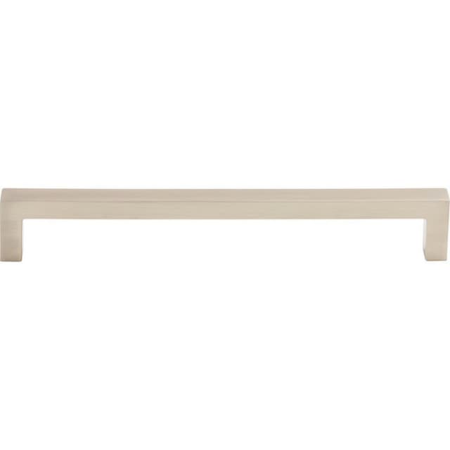 7-9/16" Asbury Square Bar Pull, Brushed Satin Nickel