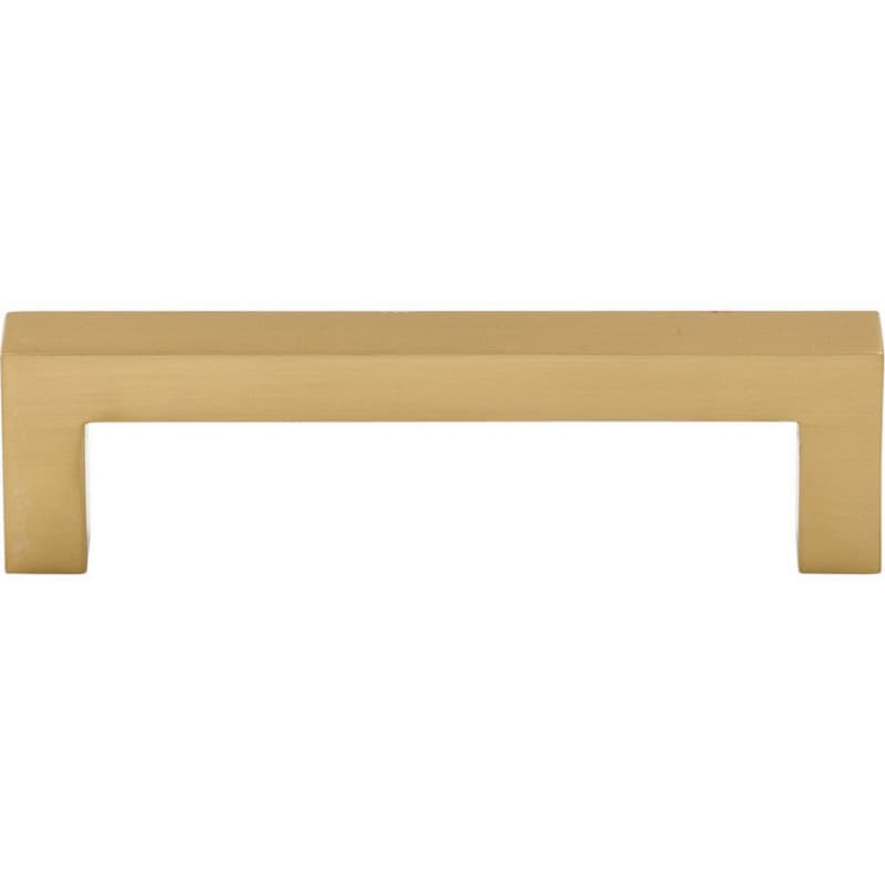 3-3/4" Nouveau Square Bar Pull, Honey Bronze