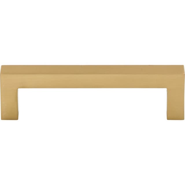 3-3/4" Nouveau Square Bar Pull, Honey Bronze