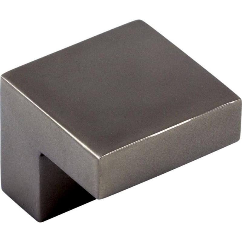 5/8" Nouveau Square Knob, Ash Gray