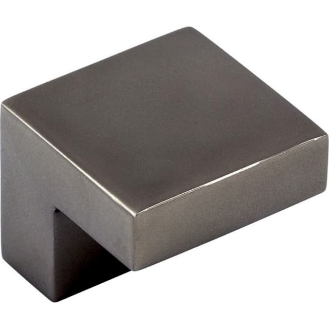 5/8" Nouveau Square Knob, Ash Gray
