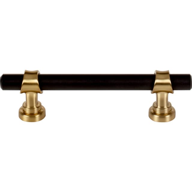 3-3/4" Dakota Bit Pull, Flat Black/Honey Bronze