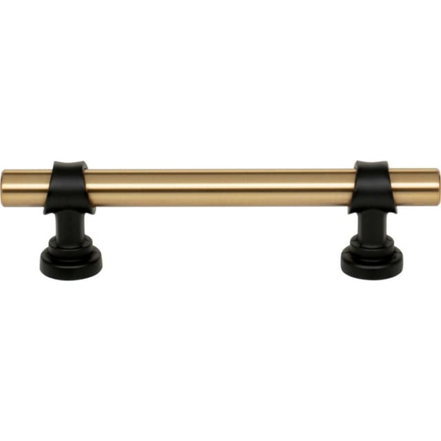 3-3/4" Dakota Bit Pull, Honey Bronze/Flat Black