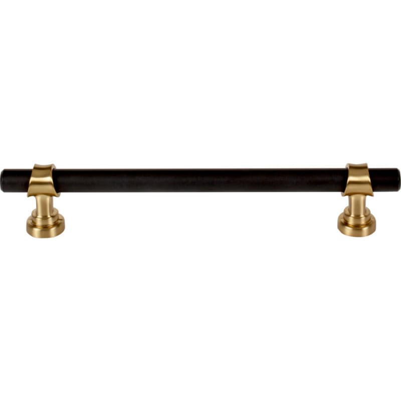 6-5/16" Dakota Bit Pull, Flat Black/Honey Bronze