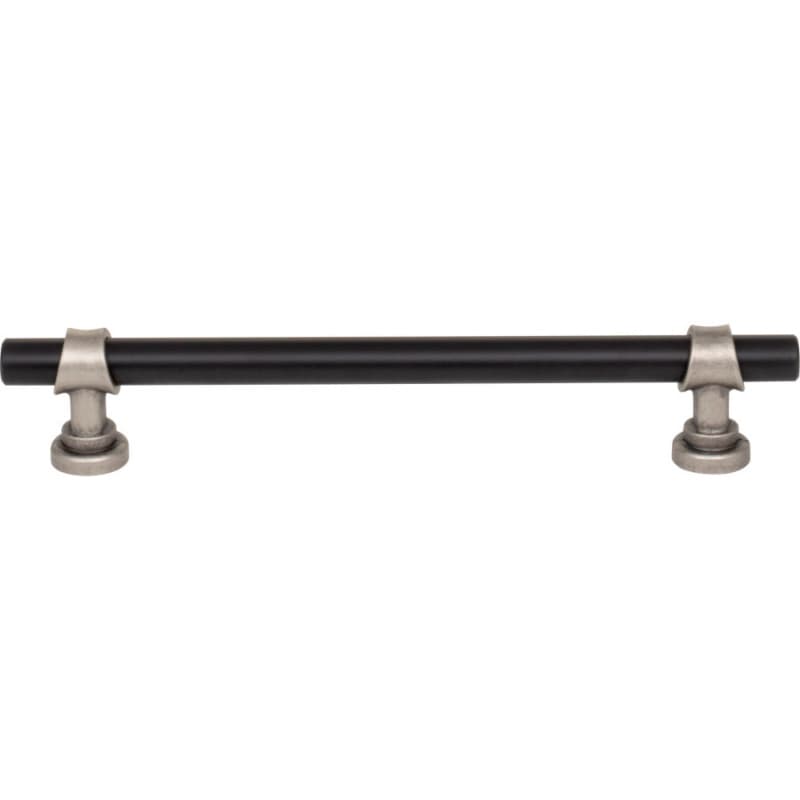 6-5/16" Dakota Bit Pull, Flat Black/Pewter Antique