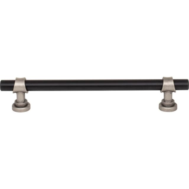 6-5/16" Dakota Bit Pull, Flat Black/Pewter Antique