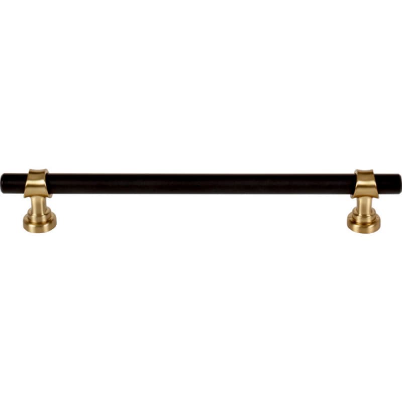 7-9/16" Dakota Bit Pull, Flat Black/Honey Bronze