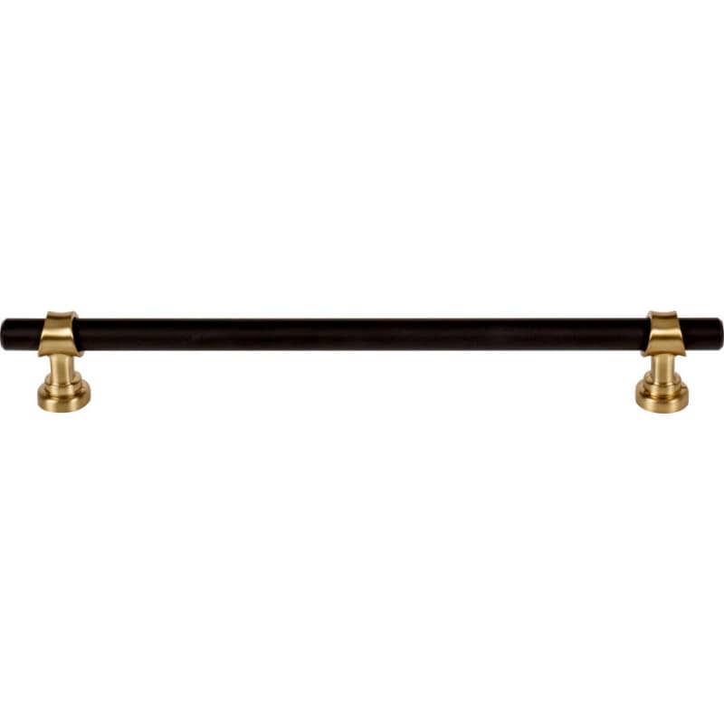 8-13/16" Dakota Bit Pull, Flat Black/Honey Bronze
