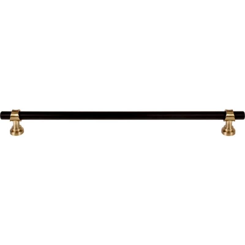 12" Dakota Bit Pull, Flat Black/Honey Bronze