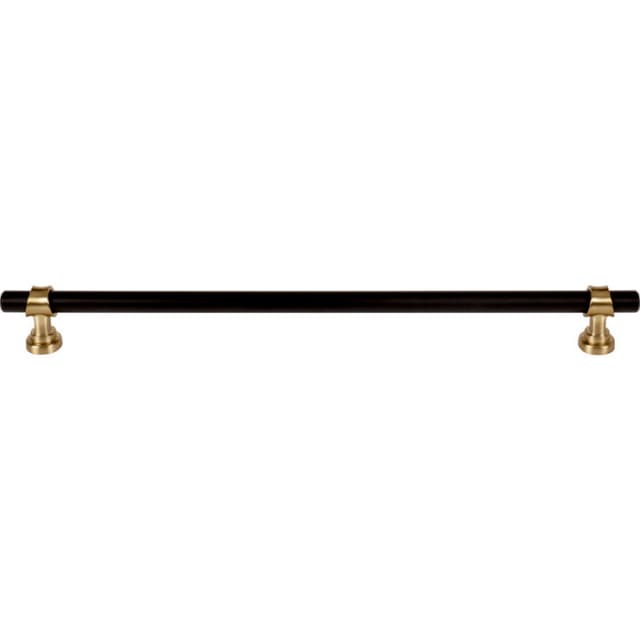 12" Dakota Bit Pull, Flat Black/Honey Bronze