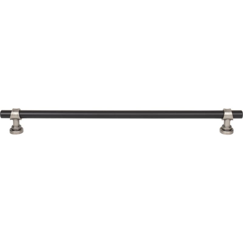 12" Dakota Bit Pull, Flat Black/Pewter Antique