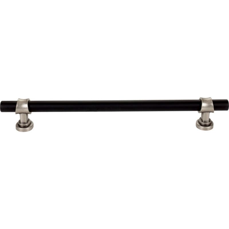 18" Dakota Bit Appliance Pull, Flat Black/Pewter Antique