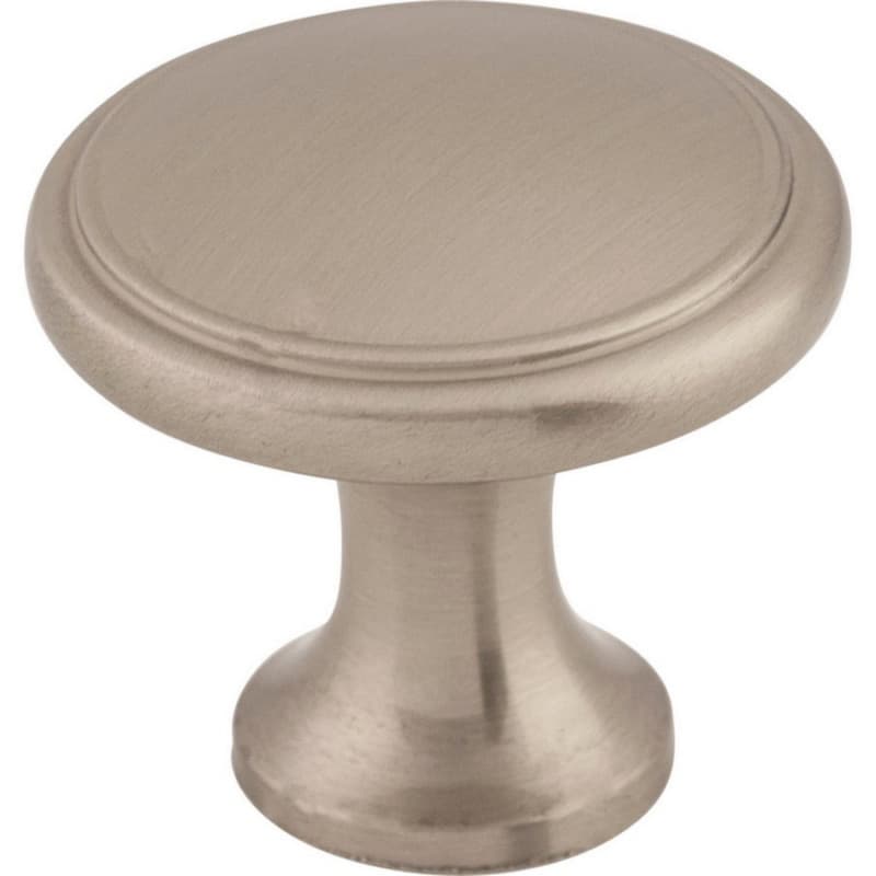 1-1/8" Nouveau Ringed Knob, Brushed Satin Nickel