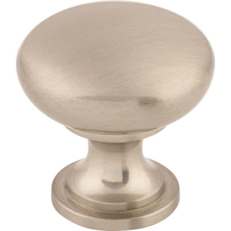 1-1/4" Nouveau Hollow Round Knob, Brushed Satin Nickel