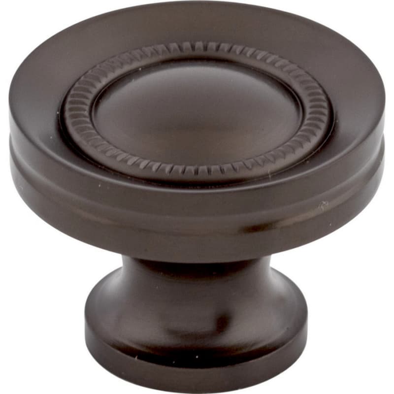 1-1/4" Asbury Button Faced Knob, Oil-Rubbed Bronze