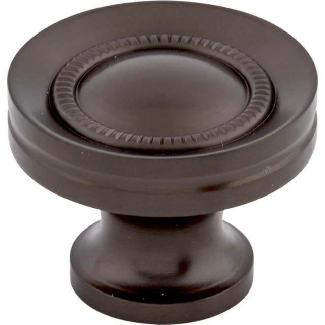 1-1/4" Asbury Button Faced Knob, Oil-Rubbed Bronze