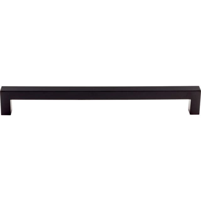 18" Nouveau Square Bar Appliance Pull, Flat Black