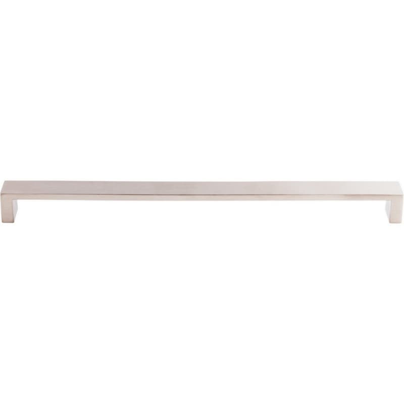 12" Sanctuary II Modern Metro Stainless Steel Pull, Brushed Stainless Steel, 12-3/8" Length