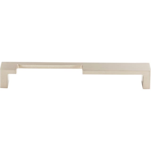 7" Sanctuary II Modern Metro Notch Pull A, Brushed Satin Nickel
