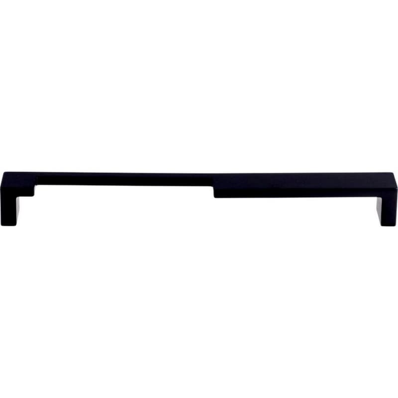 9" Sanctuary II Modern Metro Notch Pull A, Flat Black