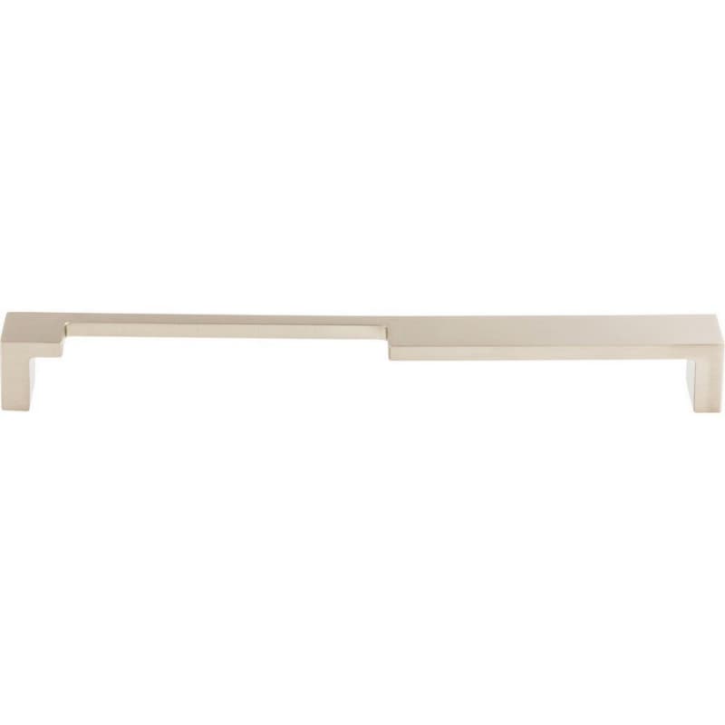 9" Sanctuary II Modern Metro Notch Pull A, Brushed Satin Nickel
