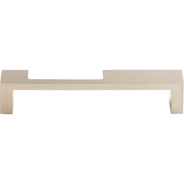 5" Sanctuary II Modern Metro Notch Pull B, Brushed Satin Nickel
