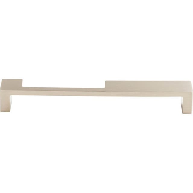 7" Sanctuary II Modern Metro Notch Pull B, Brushed Satin Nickel
