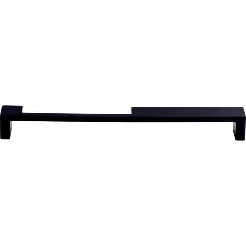 9" Sanctuary II Modern Metro Notch Pull B, Flat Black