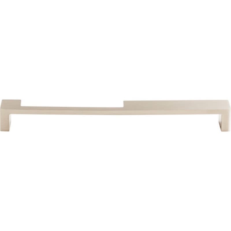 9" Sanctuary II Modern Metro Notch Pull B, Brushed Satin Nickel