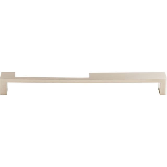 9" Sanctuary II Modern Metro Notch Pull B, Brushed Satin Nickel