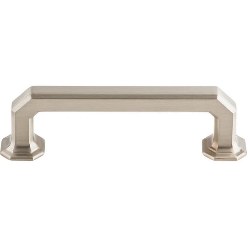3-3/4" Chareau Emerald Pull, Brushed Satin Nickel