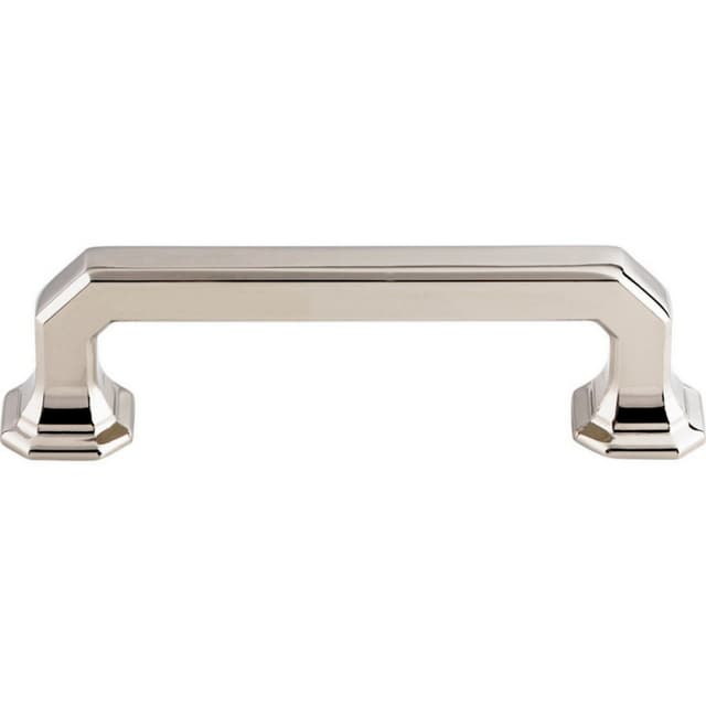 3-3/4" Chareau Emerald Pull, Polished Nickel