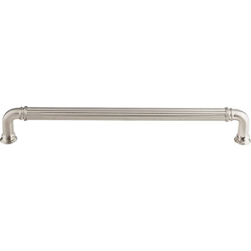 18" Chareau Reeded Appliance Pull, Brushed Satin Nickel