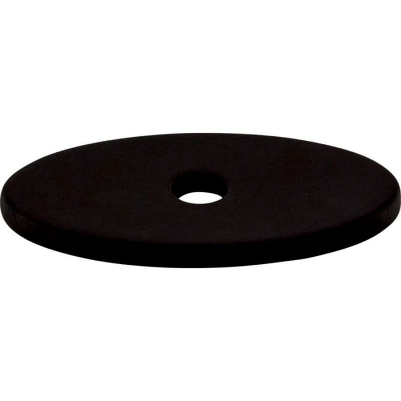 OVL BCKPLT SM 1 1/4" FLT BLK, TK58BLK