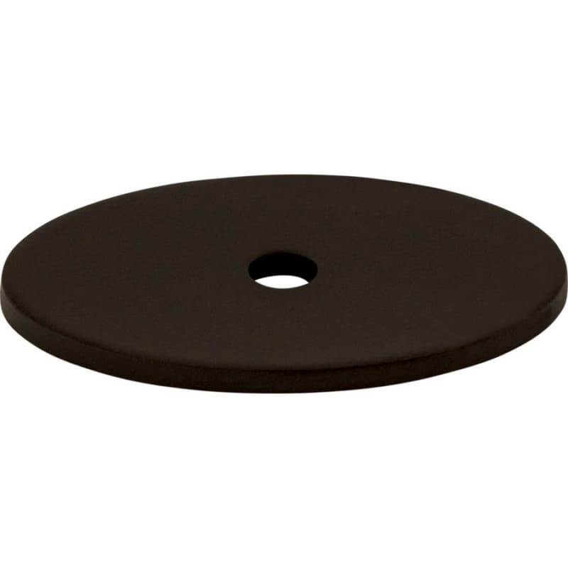 OVL BCKPLT MED 1 1/2" FLT BLK, TK60BLK