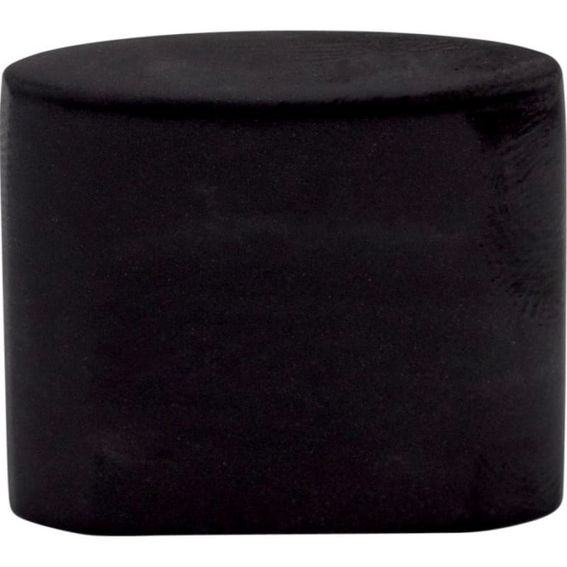 1-1/4" Sanctuary Small Oval Slot Knob, Flat Black