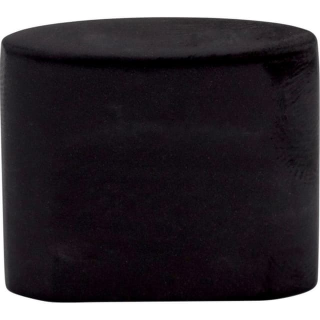 1-1/4" Sanctuary Small Oval Slot Knob, Flat Black