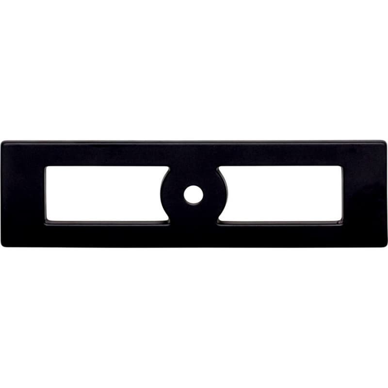 HOLLIN KNB BCKPLT 3 3/4" FLT BLK, TK922BLK