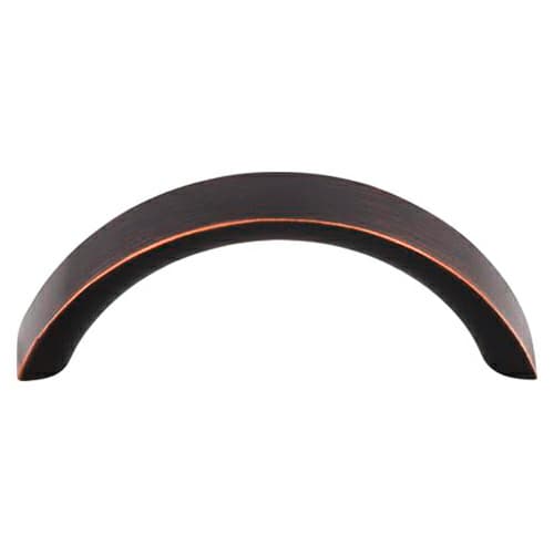 3" Nouveau Crescent Pull, Tuscan Bronze