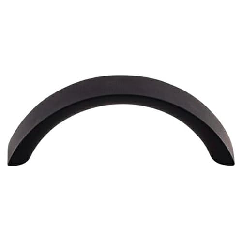 3" Nouveau Crescent Pull, Flat Black