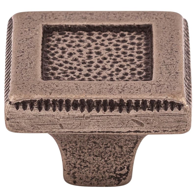 1-5/16" Britannia Square Inset Knob, Cast Iron