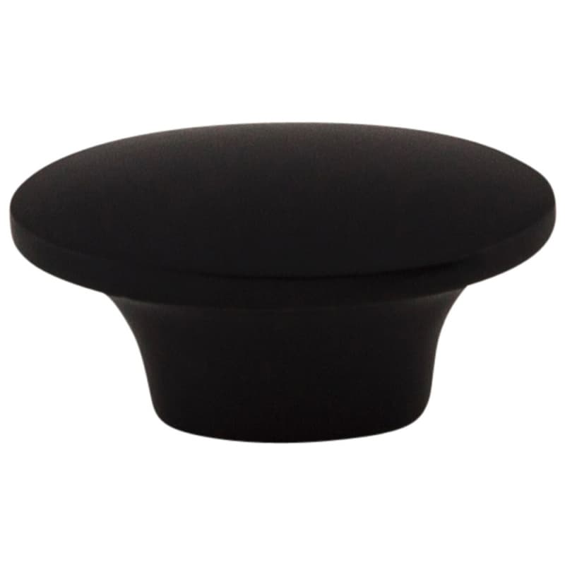 1-1/2" Dakota Oval Knob, Flat Black