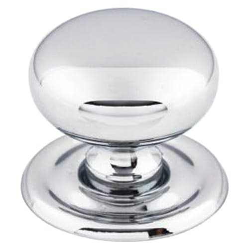 1-1/4" Britannia Victoria Knob with Backplate, Polished Chrome