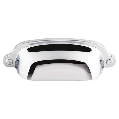 2-9/16" Dakota Charlotte Cup Pull, Polished Chrome