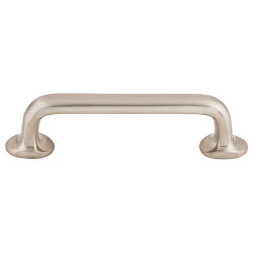 4" Aspen II Rounded Pull, Brushed Satin Nickel