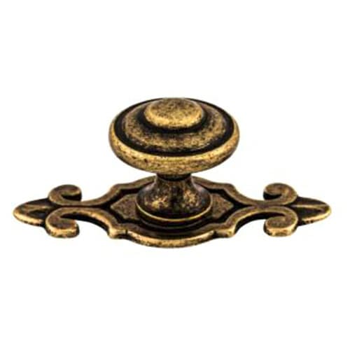1-1/4" Britannia Canterbury Knob with Backplate, German Bronze